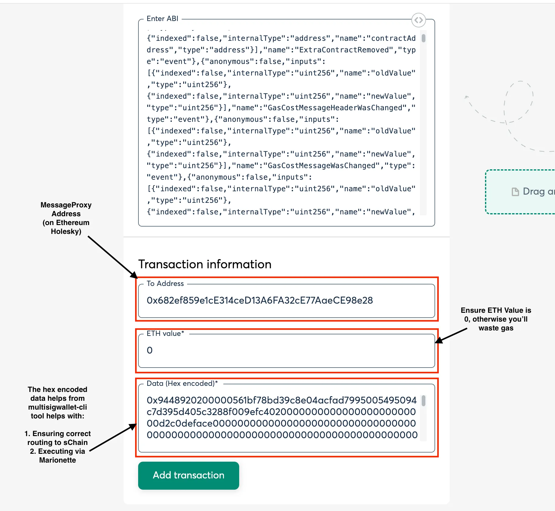 Transaction Prepared in SAFE